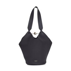 Khaite Women Black Mini Lotus Tote Tote Bag